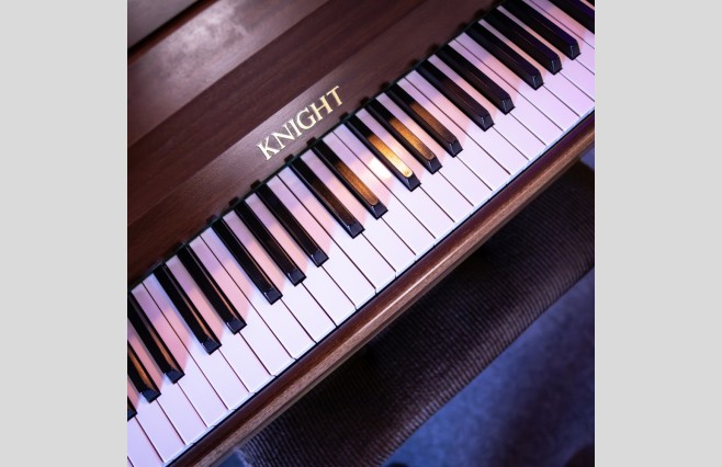 Knight Satin Mahogany K10 Upright Piano, Used - All Inclusive Premium Package (SN:812773) - Image 8